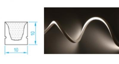 NEON FLEX TOP & SIDE BEND 9W IP67 10X10MM